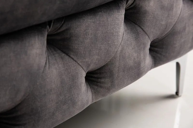 Taburete elegant Modern Barock gri inchis