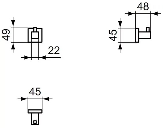 Cuier simplu Ideal Standard IOM