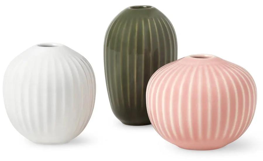 Set de 3 vaze miniaturale din gresie Kähler Design Mini