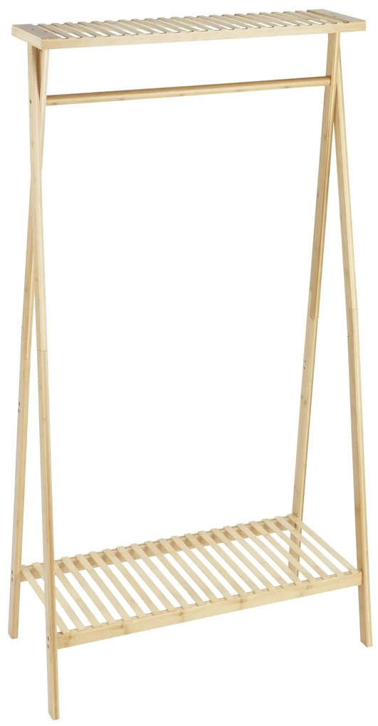 Raft din lemn cu raft pentru pantofi si genti, Lanai, WENKO