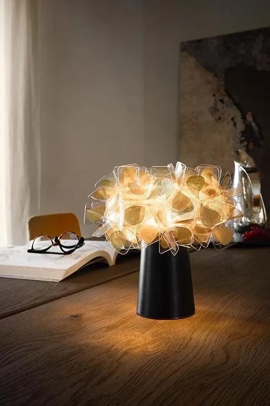Veioza, Lampa de masa cu baterii ideala restaurant Clizia Mama Non Mama Gold