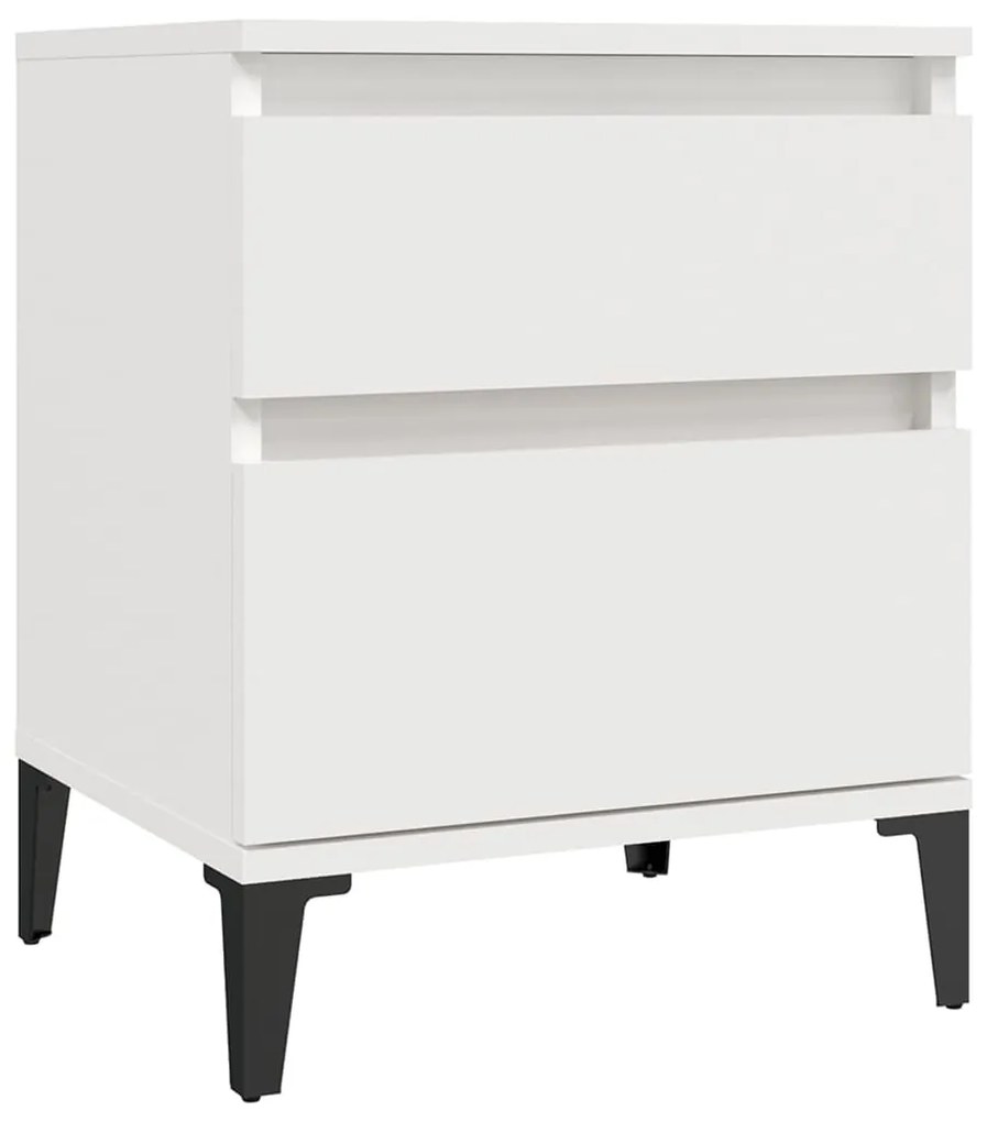821842 vidaXL Noptiere, alb, 40x35x50 cm