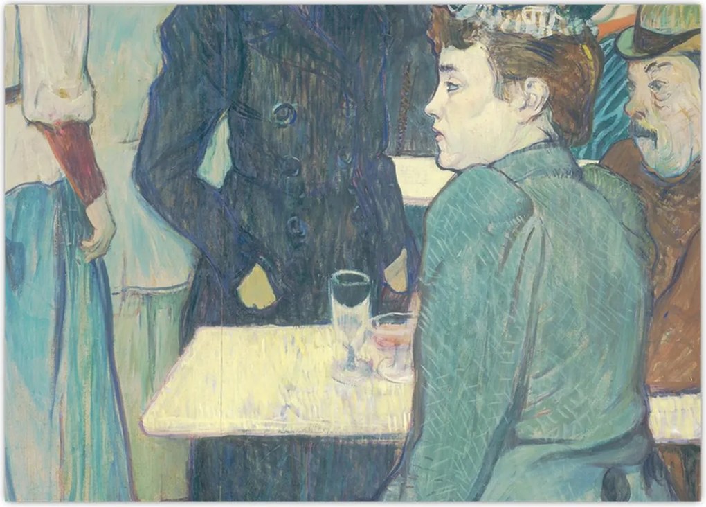 Tablou - Henri de Toulouse-Lautrec, A Corner of the Moulin de la Galette, reproducere (70x50 cm)