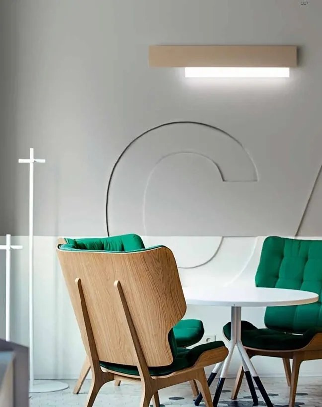 Aplica de perete LED DOHA A otel, alb, negru sau gri dove