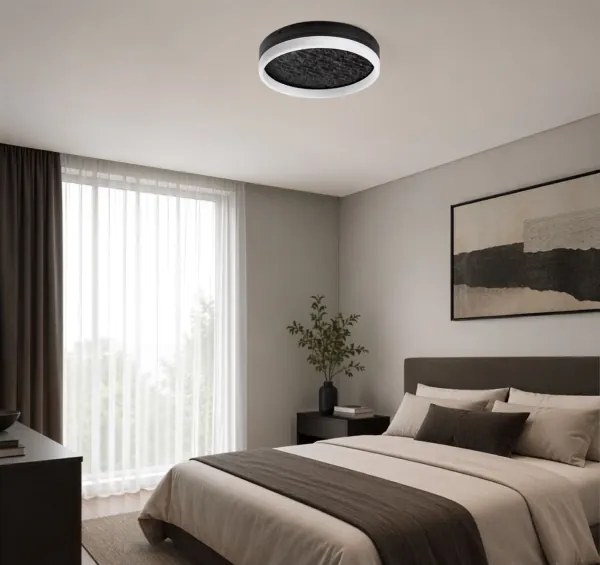 Rabalux 71523 - LED reglabil (compatibil cu dimmer) plafonieră TIMMO 24W/230V 3000-6500K Ø 40 cm negru + telecomandă inclusă