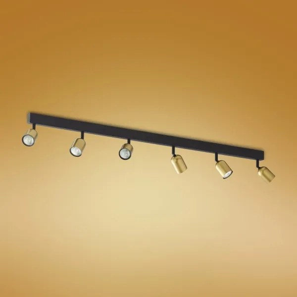 Spot LED RGBW dimabil TOP 6xGU10/6,5W/230V 2700-6500K auriu/negru
