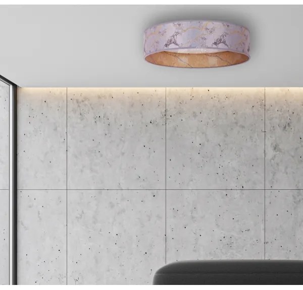 Plafonieră LED VELVET STAR LED/24W/230V d. 40 cm gri/aurie Brilagi