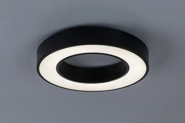Rabalux 71361-LED Plafonieră CIRANO LED, 45W, 230V, 3000-6500K, Ø60 cm, negru, cu telecomandă