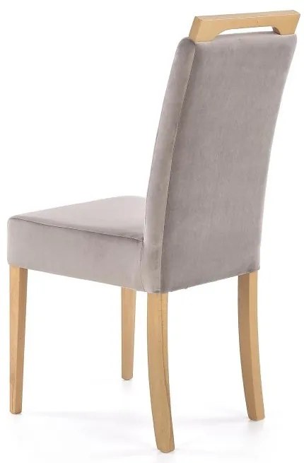 Scaun de bucaterie Clarion II, stejar gri/miere