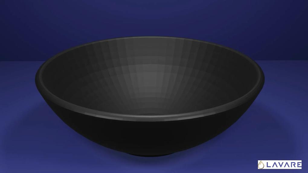 Lavoar de blat DOKOS, 39.5 cm, negru semi-mat