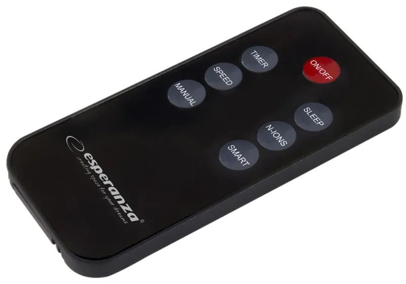 Purificator de aer Esperanza EHP002, Pana la 50 m², CADR 150 m³/h, Filtru HEPA/Carbon activ, Ionizare, Display LCD, Timer, Telecomanda, Alb