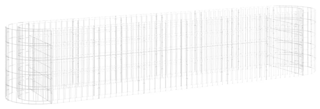 Strat inaltat gabion, 260x50x50 cm, fier galvanizat 260 x 50 x 50 cm, 1, 1