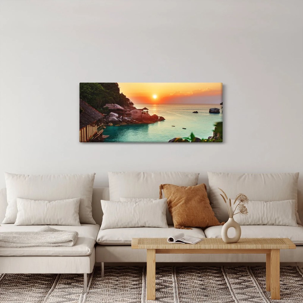 Tablou cu plaja frumoasă (120x50 cm)