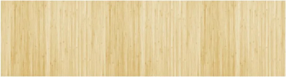 vidaXL Covor dreptunghiular, natural deschis, 80x300 cm, bambus