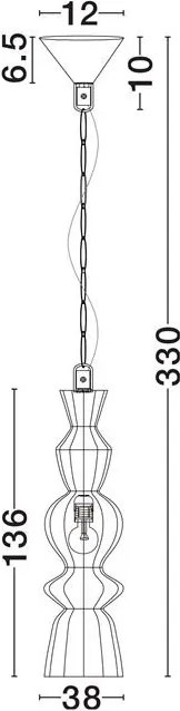 Lustra/Pendul design natural BREENA