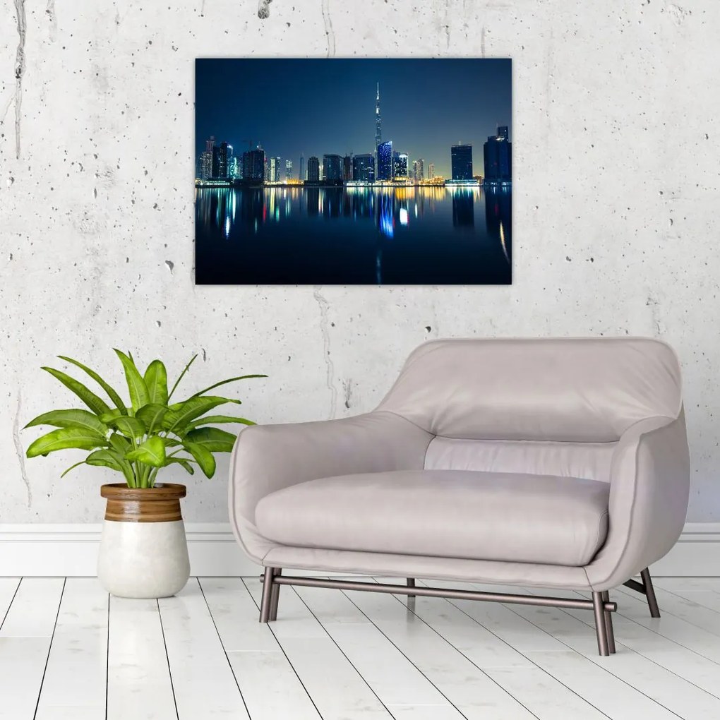 Tablou cu orașul nocturn (70x50 cm)