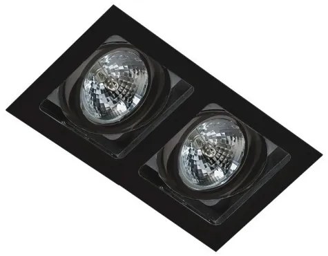 Spot incastrabil directionabil de tavan/plafon SISTO 2 BK