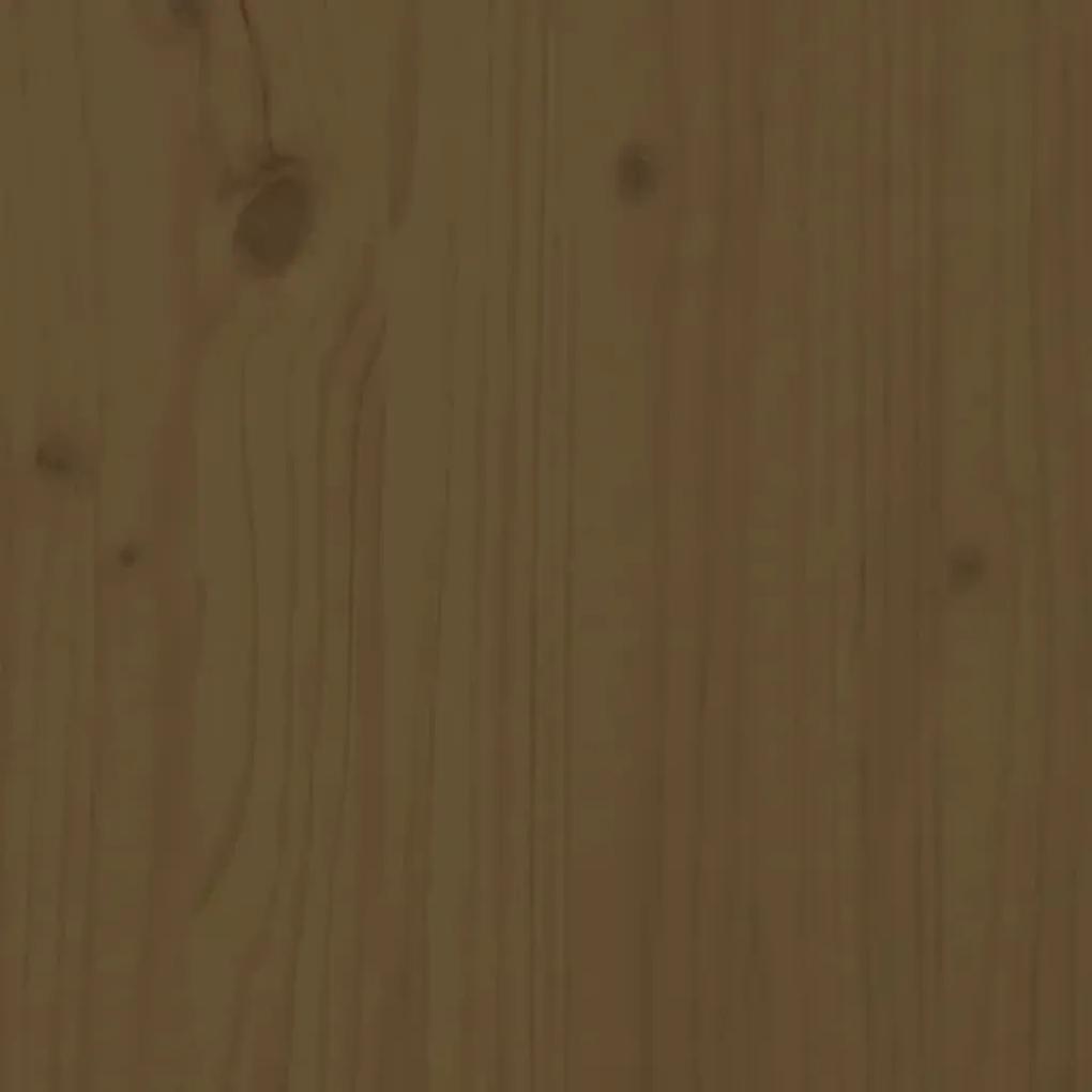 Tablie de pat, maro miere, 186x4x100 cm, lemn masiv de pin maro miere, 186 x 4 x 100 cm, 1