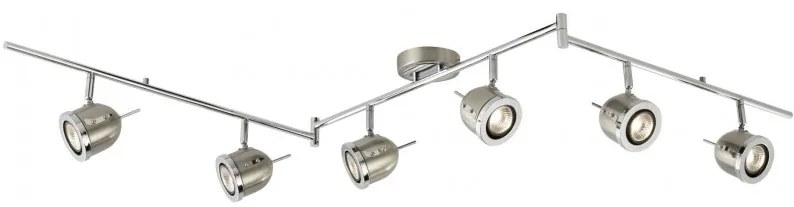Plafoniera moderna cu 6 spoturi directionabile Palmer 4926SS SRT