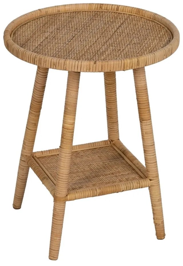 Măsuță auxiliară rotundă din ratan ø 45 cm – Ixia