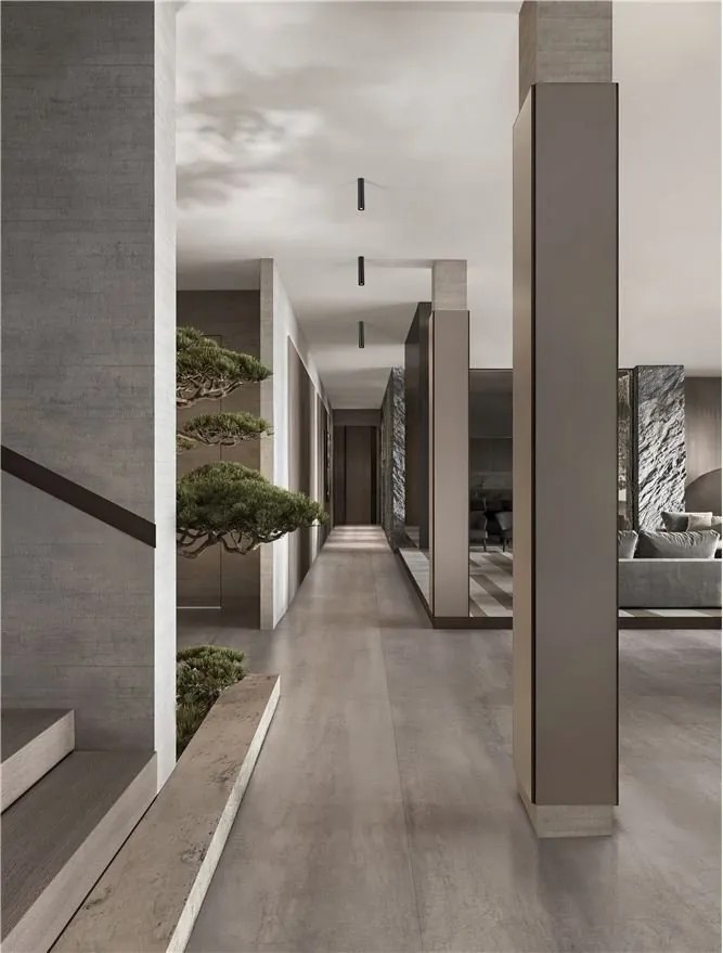 Spot aplicat LED design tehnic LUISA negru, H-20cm