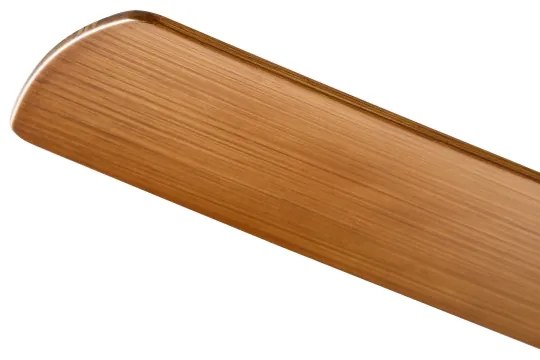 ZEVENTI - Ventilator de tavan LED BARROSA, 18W/230V, Wi-Fi Tuya, maro + telecomandă