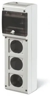 Tablou aplicat 6 module cu loc pentru 3 prize IP66 632.3500-000 SCAME