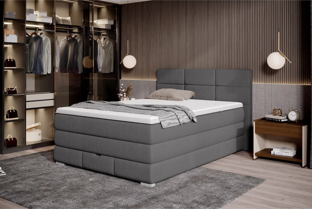 Pat boxspring RITA 140x200, personalizabil materiale gama Oferta Avant