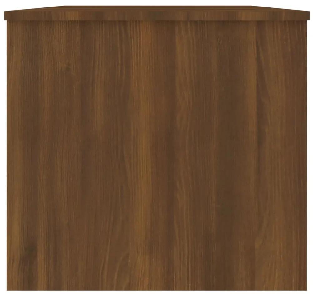 Masuta de cafea, stejar maro, 102x50,5x46,5 cm, lemn prelucrat 1, Stejar brun