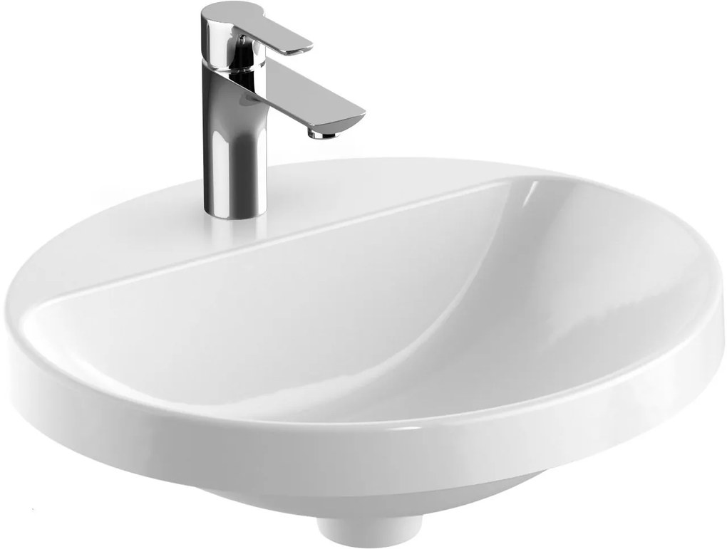 Geberit Variform lavoar 50x45 cm oval încastrat alb 500.714.00.2