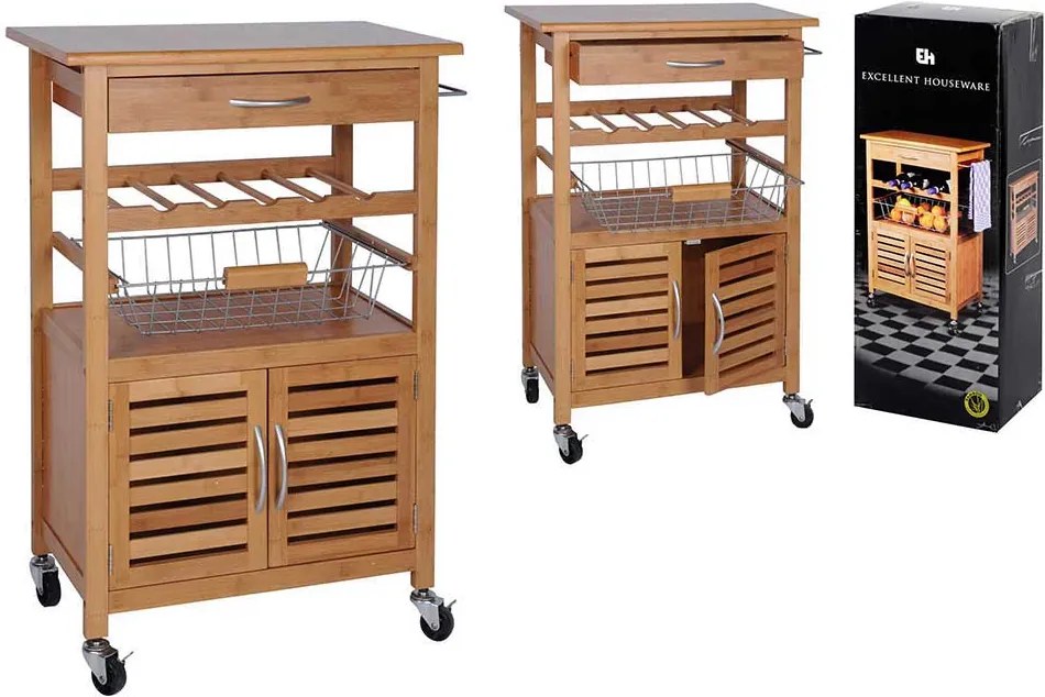 MASA GHERIDON,60X36X84.5 CM,NATURE,BAMBUS