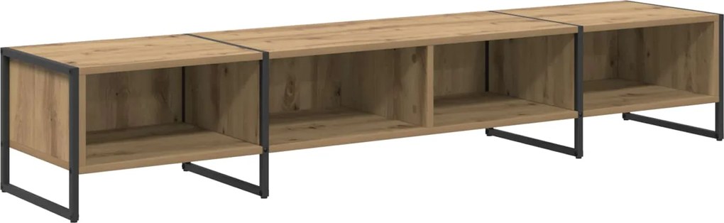 vidaXL Cabinet TV Stejar artizanal 170.5 x 36 x 30.5 cm Lemn compozit