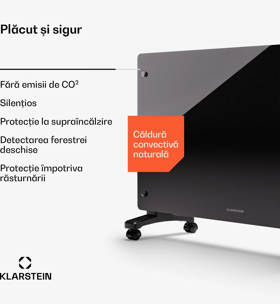 Klarstein Bornholm Smart 2500, încălzitor, 2500W, WiFi, LED, IP24