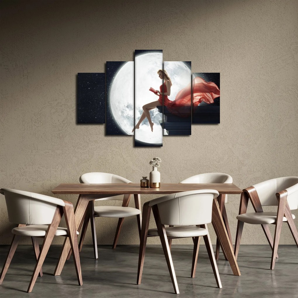 Tablou - Femeia sub clar de lună (150x105 cm)