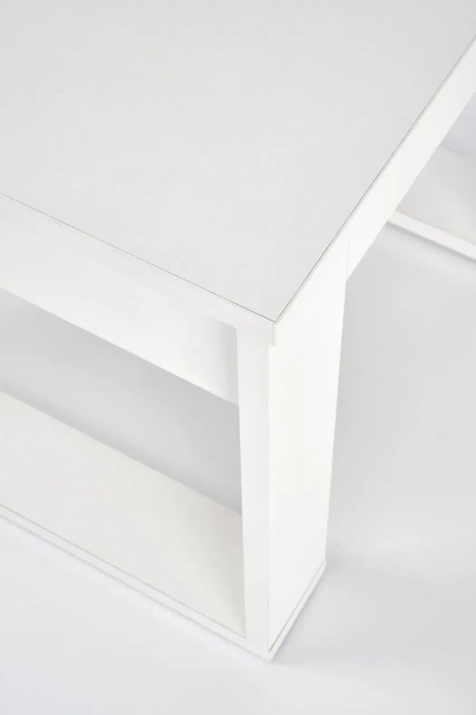 Masuta de cafea Nea patrata alba L60 cm