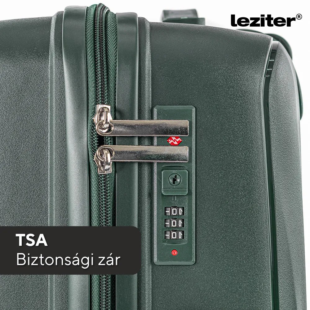 TraveLux Endure valiză medie cu capac dur 68x45x25 cm verde închis