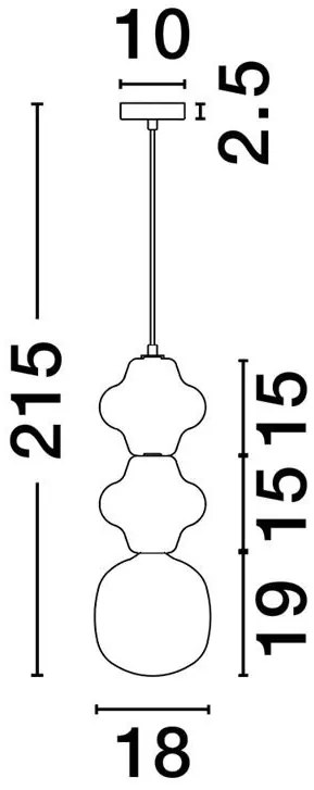 Pendul ceramic design modern CHIC roz
