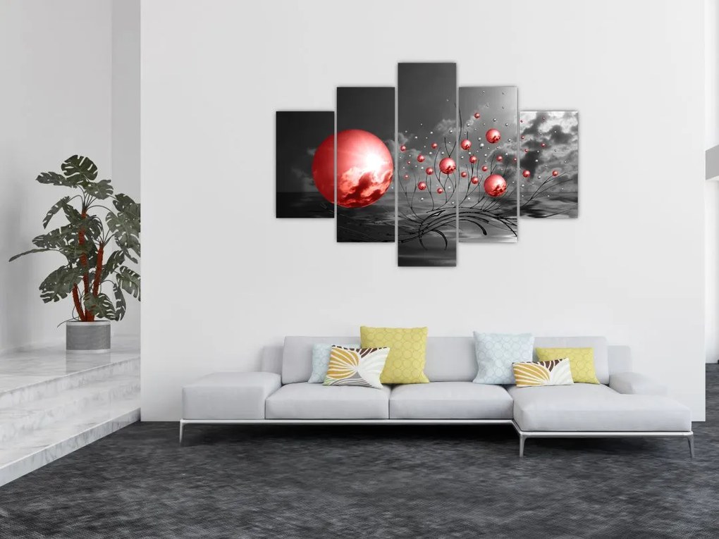 Tabloul bilelor roșii (150x105 cm)