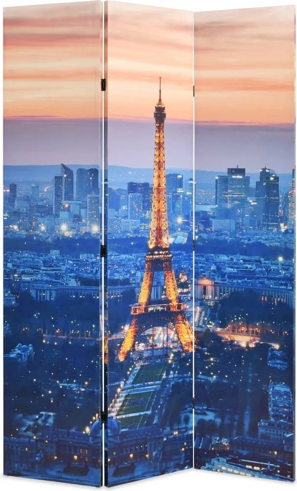 vidaXL Paravan de cameră pliabil, 120 x 170 cm, Parisul noaptea