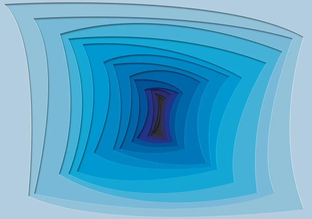 Fototapet - Tunelul albastru (152,5x104 cm)