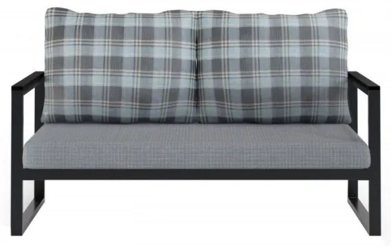 Canapea cu 2 Locuri Grădină, Metal / Acril / Poliuretan, MTLBHC120004, Multicolor