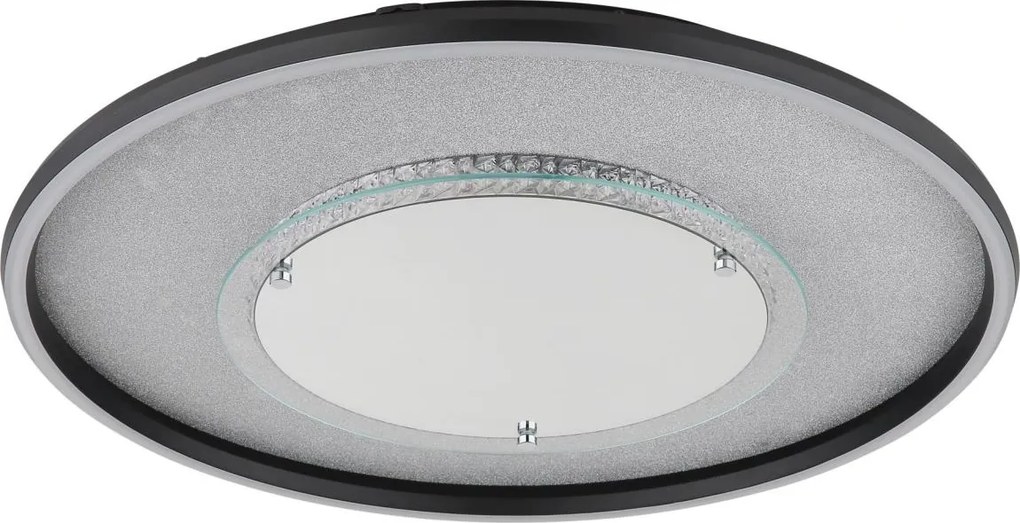 Globo 68288D3 - Lampă de tavan LED MIRRORA 40W/230V, diam. 51,5 cm, neagră
