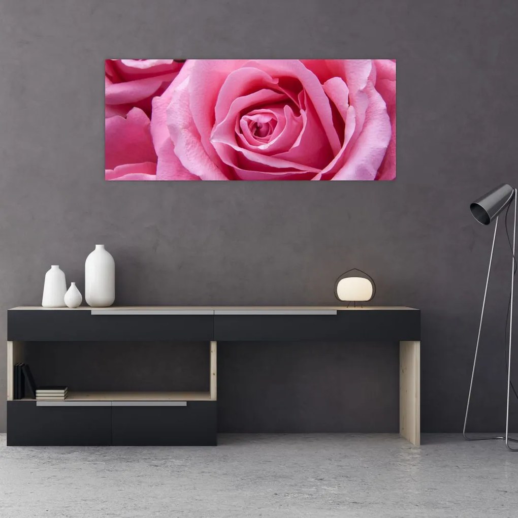 Tablou cu trandafir (120x50 cm)