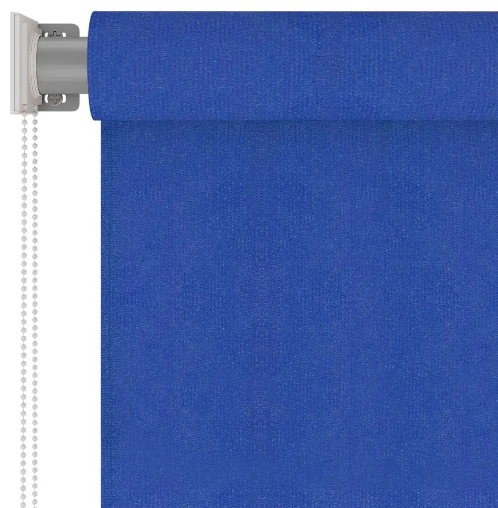 Jaluzea tip rulou de exterior, albastru, 220x230 cm, HDPE Albastru, 220 x 230 cm