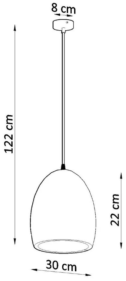 Lustră albă cu abajur din ceramică ø 30 cm Fonsie – Sollux