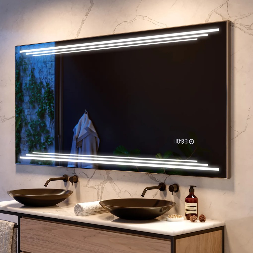Oglindă de baie cu iluminare LED75