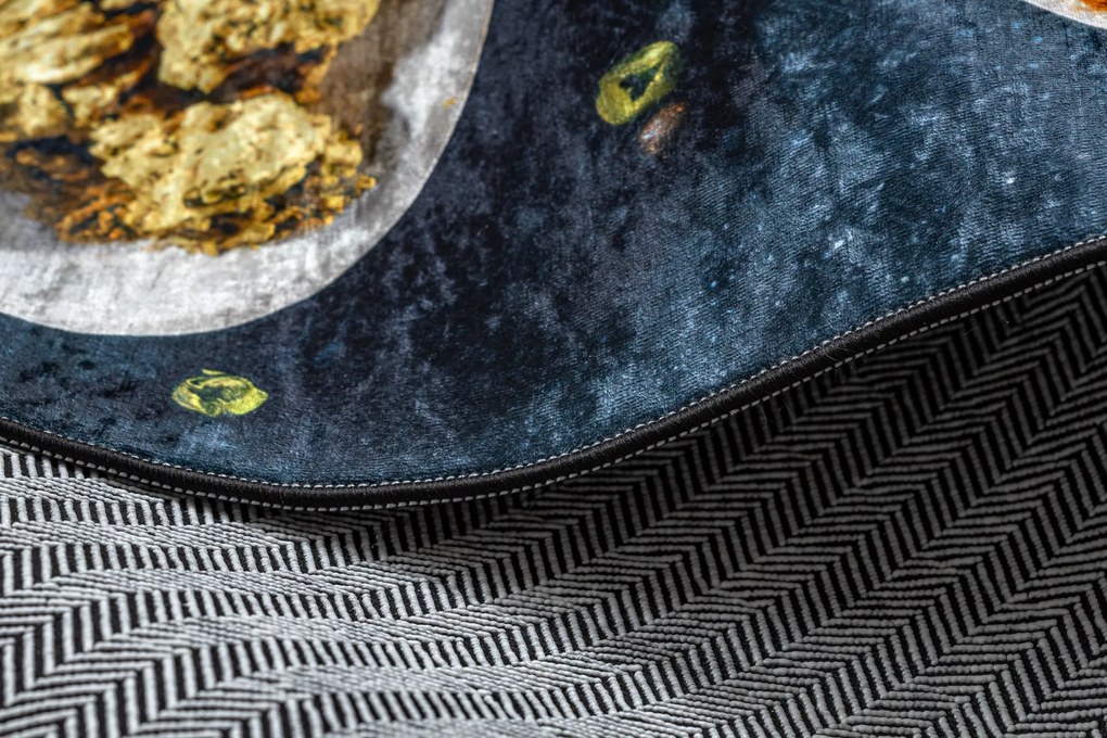 ANDRE 53240 covor lavabil linguri, condimente bucatarie, anti-alunecare - gri / bej