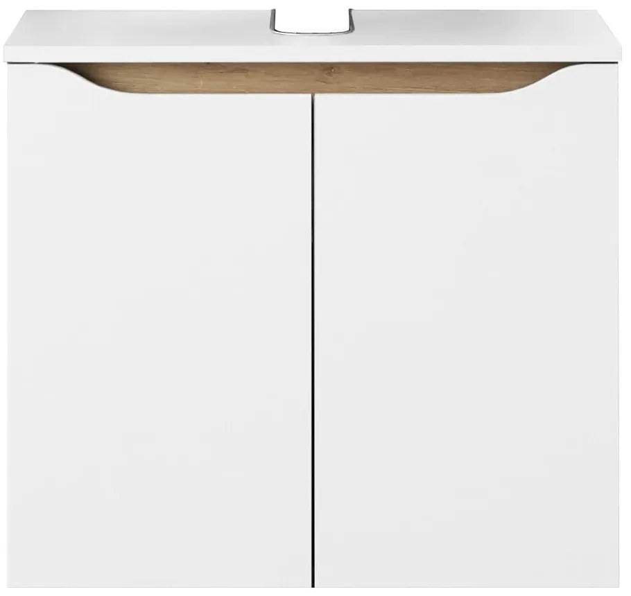 Dulap fără chiuvetă alb scund/suspendat 60x53 cm Set 857 – Pelipal