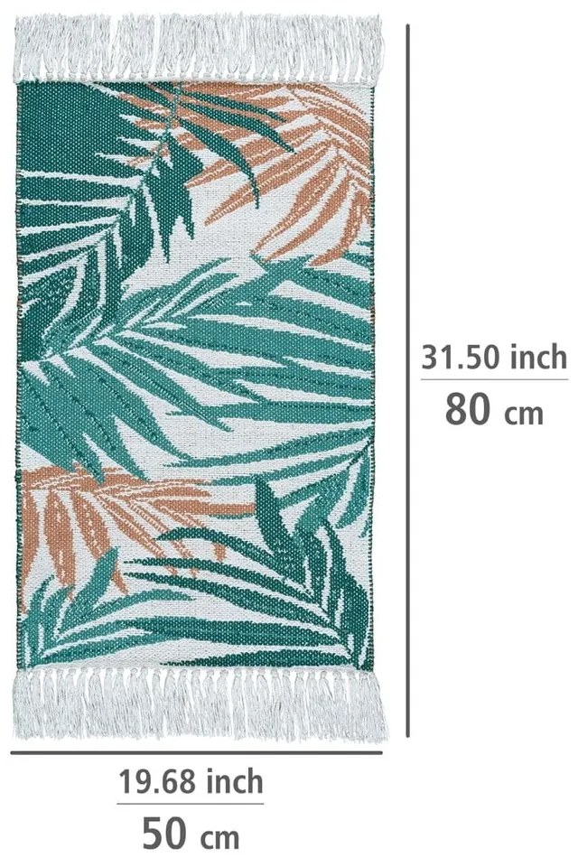 Covoraș de baie verde din material textil 50x80 cm Suva – Wenko