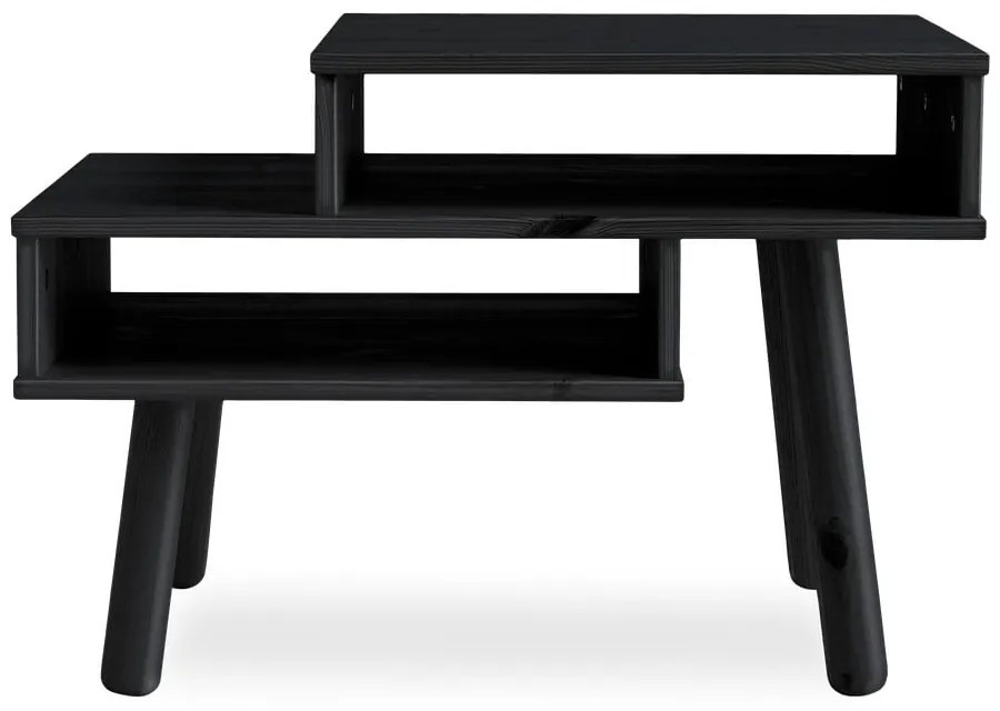 Masă de cafea din lemn de pin Karup Design Hako, negru